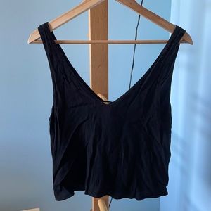 Aritzia - black top with open back